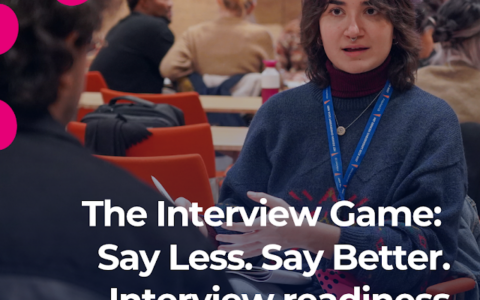 The Interview Game: Say Less. Say Better. Interview readiness